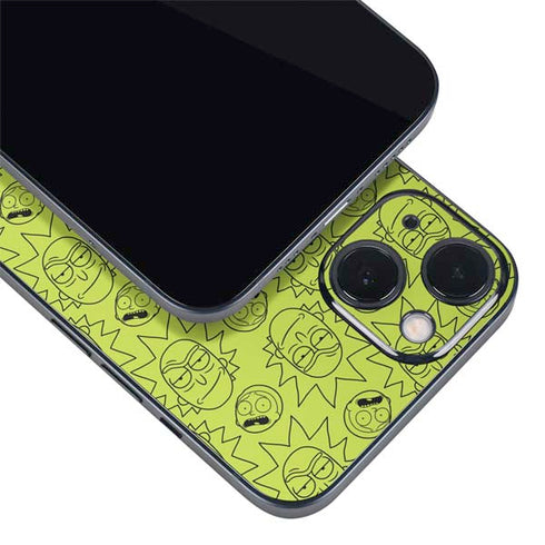 Adult Swim Rick and Morty Rick and Morty All Over Print iPhone 14 Skin